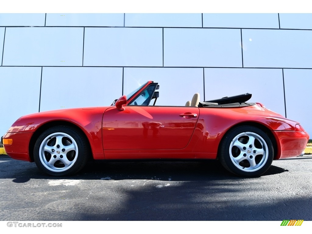 Guards Red 1996 Porsche 911 Carrera Cabriolet Exterior Photo #131104960