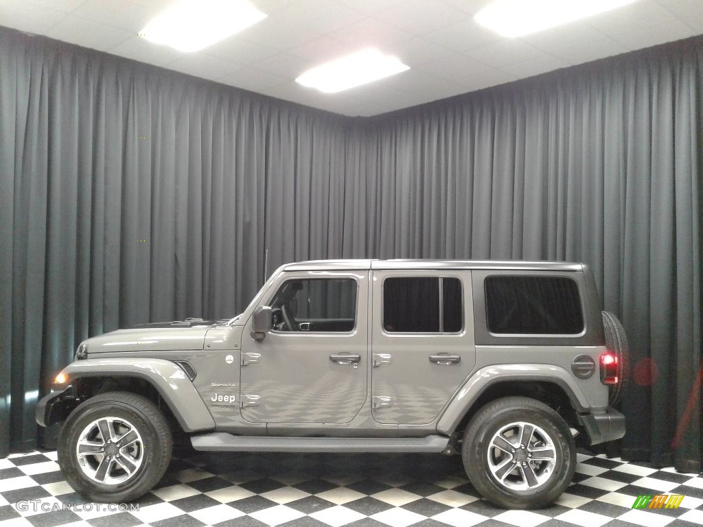 2019 Wrangler Unlimited Sahara 4x4 - Sting-Gray / Black photo #1