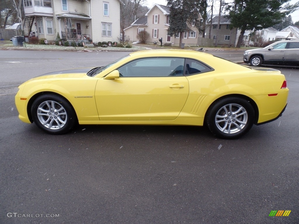 2014 Camaro LS Coupe - Bright Yellow / Black photo #8