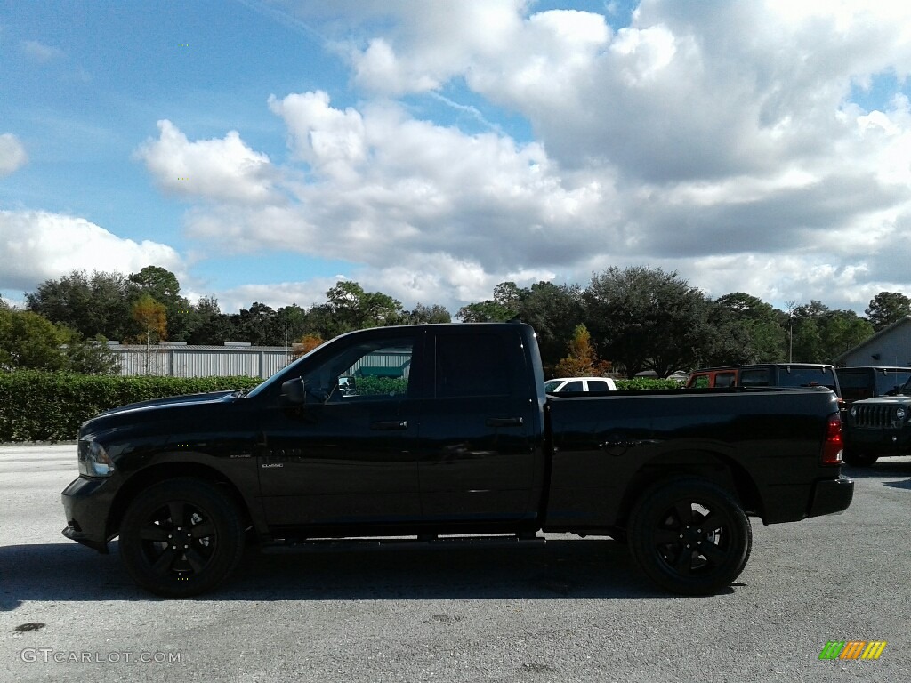 2019 1500 Classic Tradesman Quad Cab 4x4 - Brilliant Black Crystal Pearl / Black/Diesel Gray photo #2