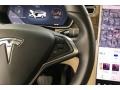 2017 Tesla Model X Cream Interior Steering Wheel Photo