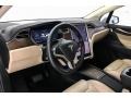 2017 Tesla Model X Cream Interior Dashboard Photo