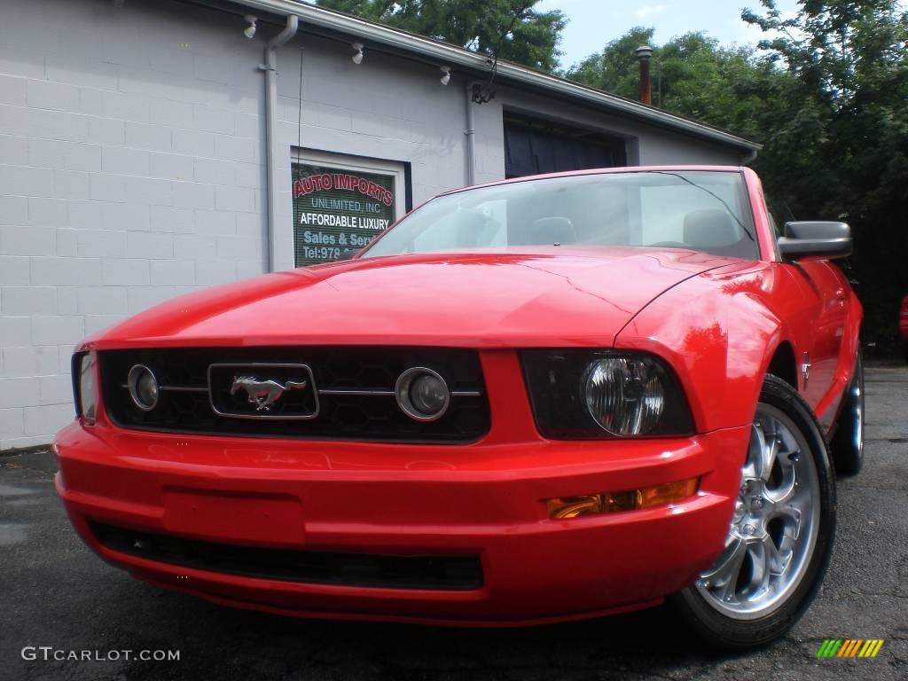 2006 Mustang V6 Premium Convertible - Torch Red / Dark Charcoal photo #1
