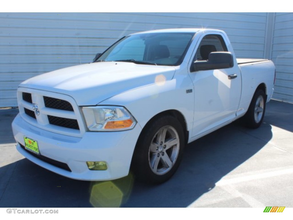 2011 Ram 1500 Express Regular Cab - Bright White / Dark Slate Gray/Medium Graystone photo #4