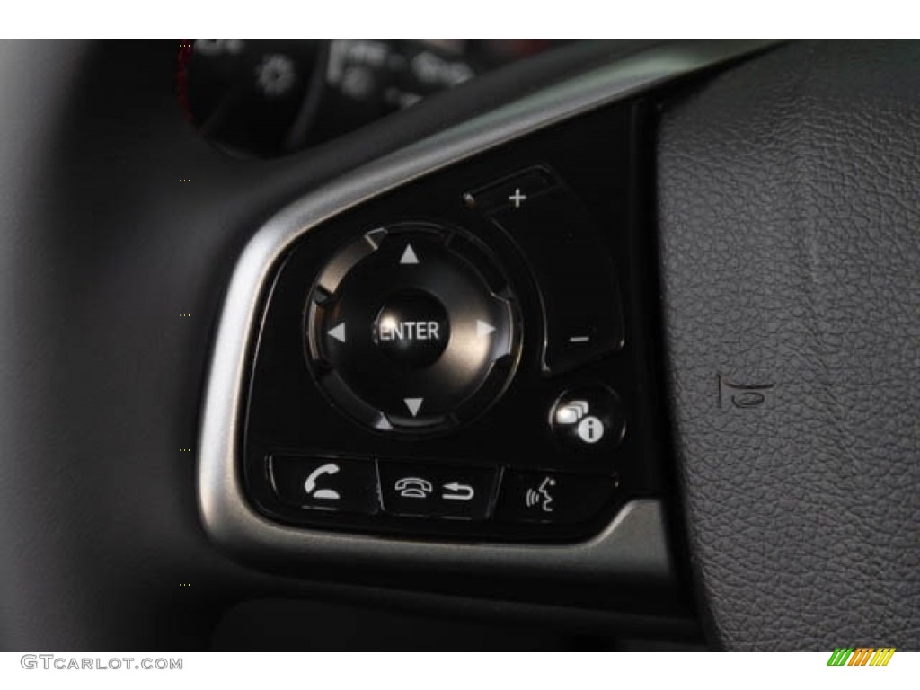2019 Honda Civic Si Coupe Black Steering Wheel Photo #131110173