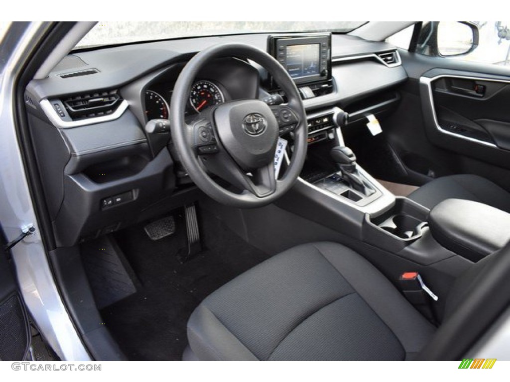 Black Interior 2019 Toyota RAV4 LE AWD Photo #131114682