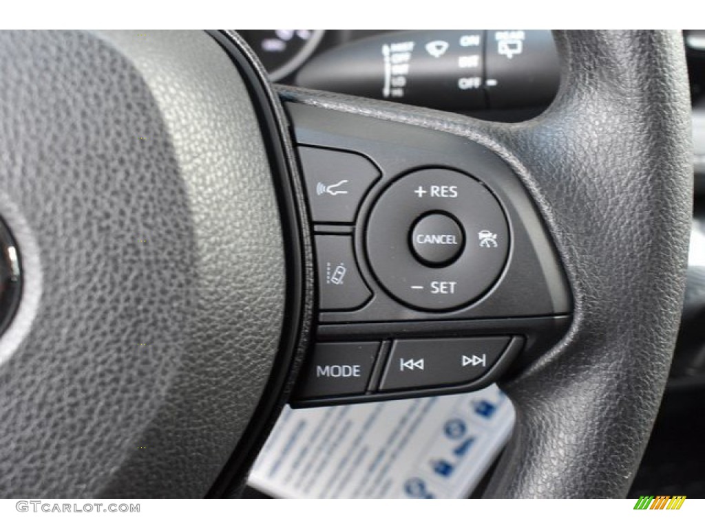 2019 Toyota RAV4 LE AWD Black Steering Wheel Photo #131115021