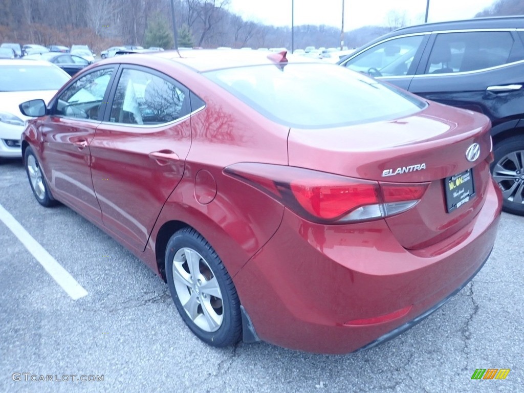 2016 Elantra Value Edition - Red / Black photo #2