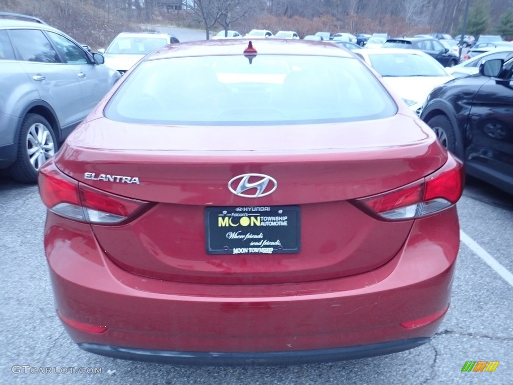 2016 Elantra Value Edition - Red / Black photo #3