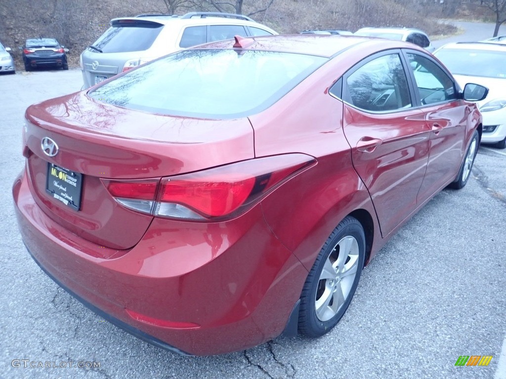2016 Elantra Value Edition - Red / Black photo #4