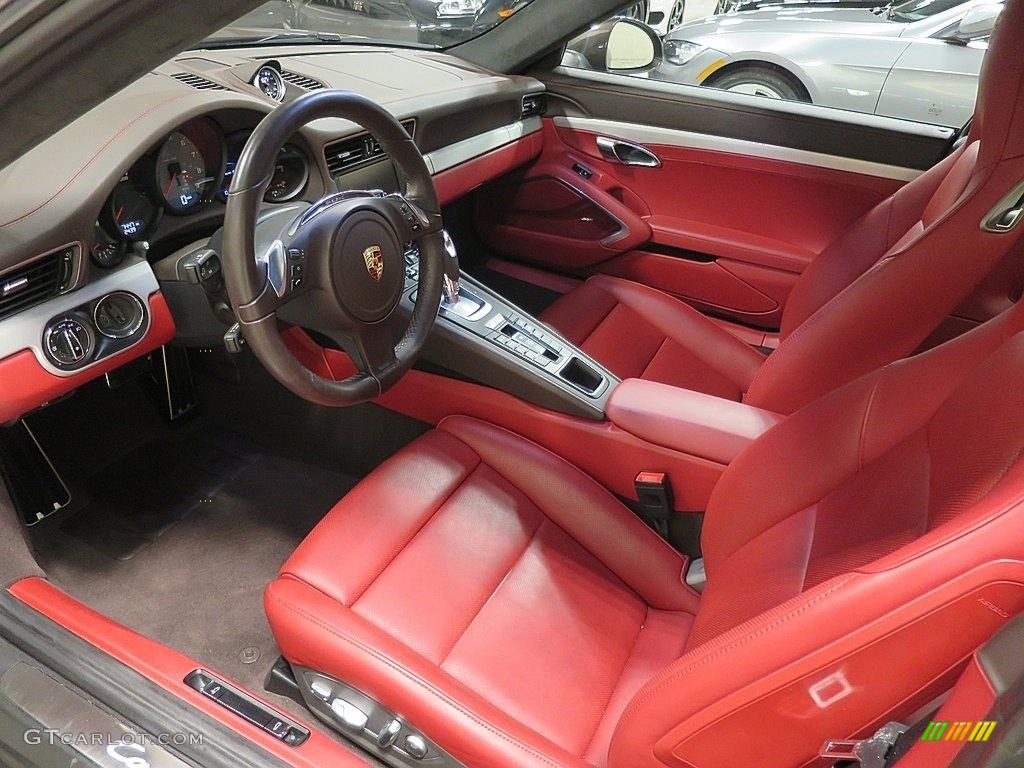 2014 911 Carrera 4S Coupe - Anthracite Brown Metallic / Carrera Red Natural Leather photo #15