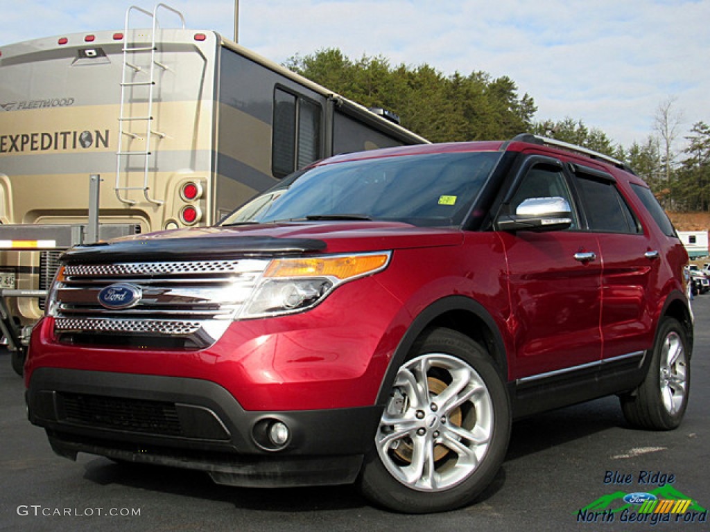 2015 Explorer Limited - Ruby Red / Medium Light Stone photo #1