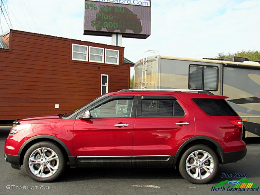 2015 Explorer Limited - Ruby Red / Medium Light Stone photo #2