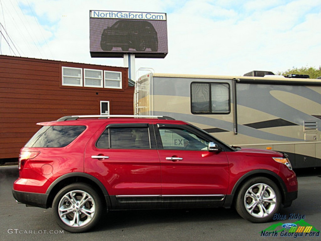 2015 Explorer Limited - Ruby Red / Medium Light Stone photo #6