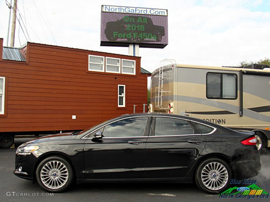 2014 Fusion Titanium - Tuxedo Black / Charcoal Black photo #2