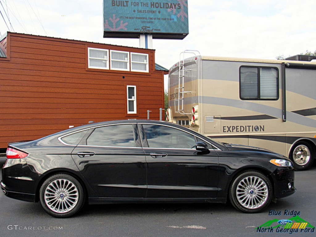 2014 Fusion Titanium - Tuxedo Black / Charcoal Black photo #7