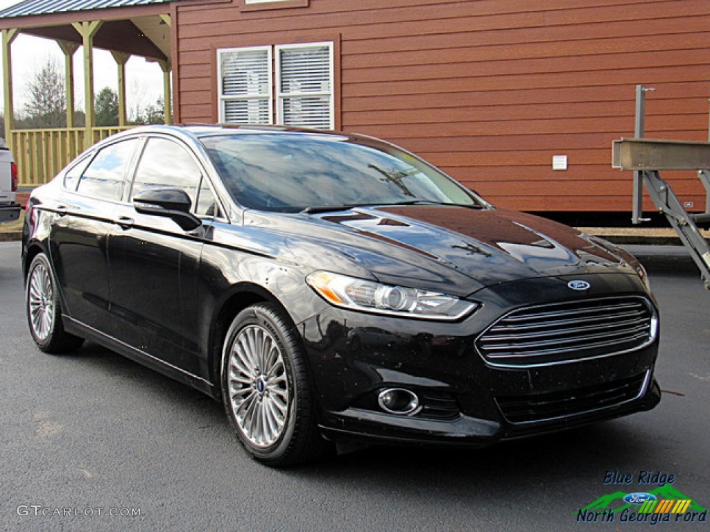 2014 Fusion Titanium - Tuxedo Black / Charcoal Black photo #8
