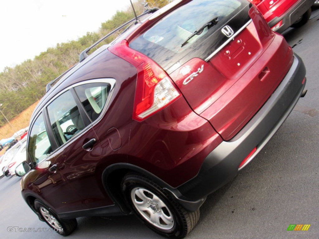 2013 CR-V LX - Basque Red Pearl II / Gray photo #31