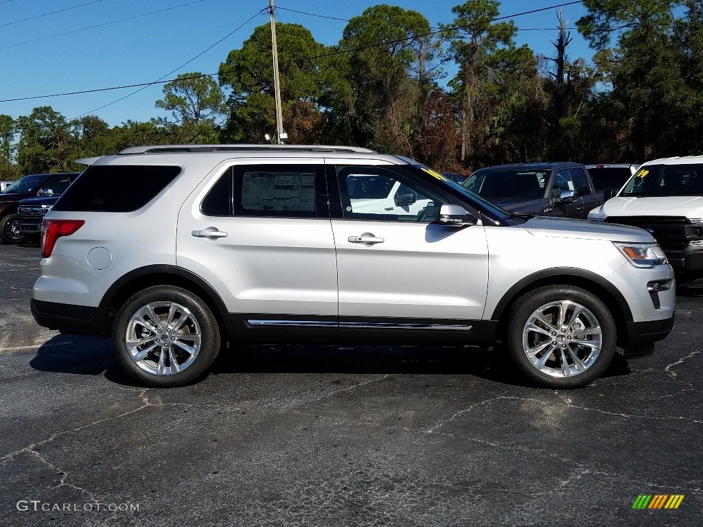 2019 Explorer XLT - Ingot Silver / Medium Black photo #6