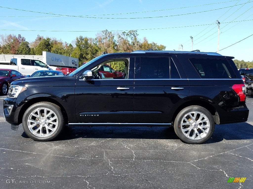 Agate Black Metallic 2019 Ford Expedition Platinum 4x4 Exterior Photo #131124600
