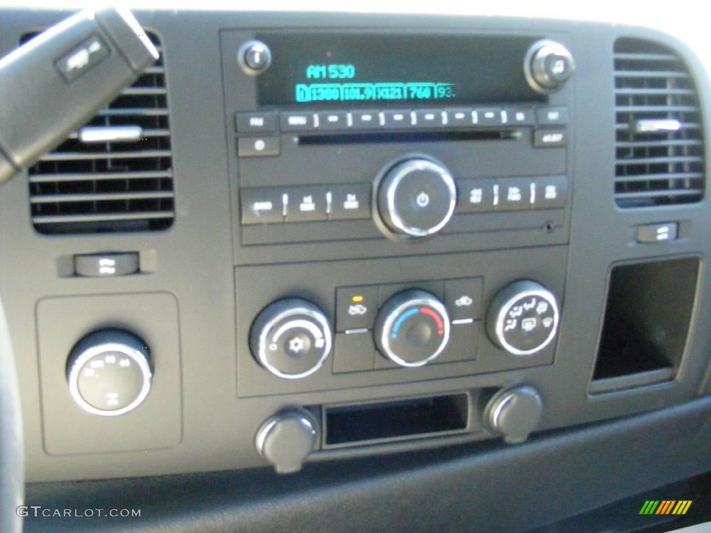 2008 Sierra 1500 SLE Regular Cab 4x4 - Onyx Black / Dark Titanium photo #15