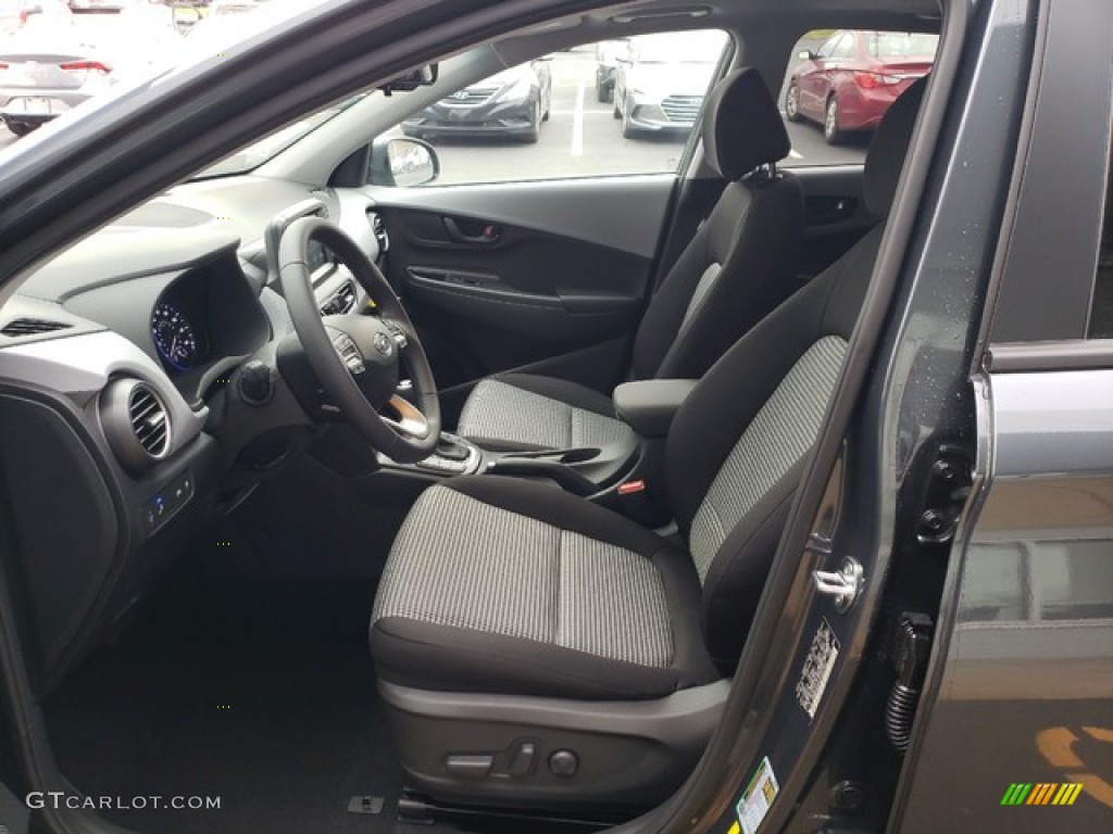 Gray/Black Interior 2019 Hyundai Kona SEL AWD Photo #131126996