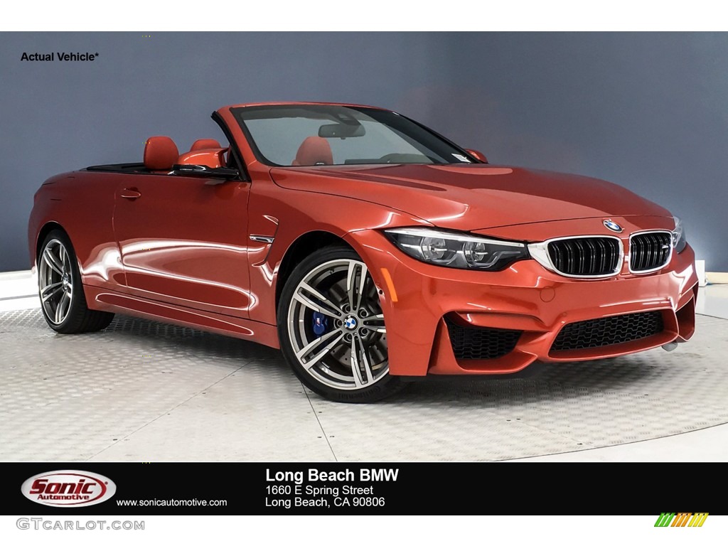 2018 M4 Convertible - Sakhir Orange II Metallic / Sakhir Orange/Black photo #1