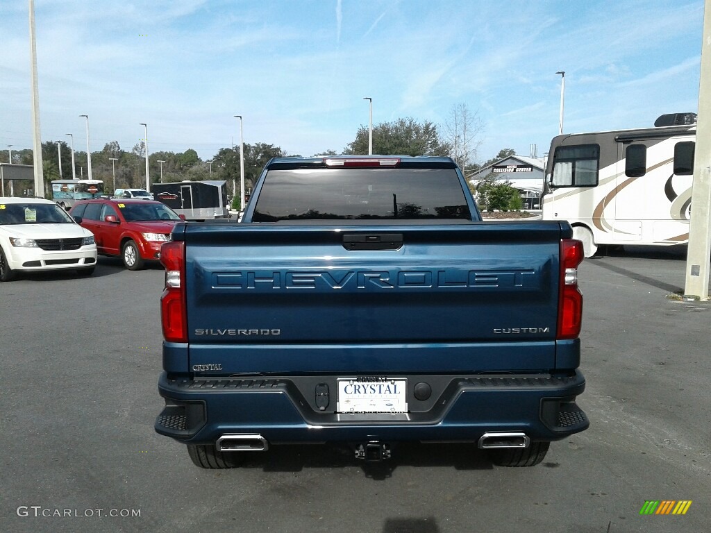 2019 Silverado 1500 Custom Double Cab - Northsky Blue Metallic / Jet Black photo #4