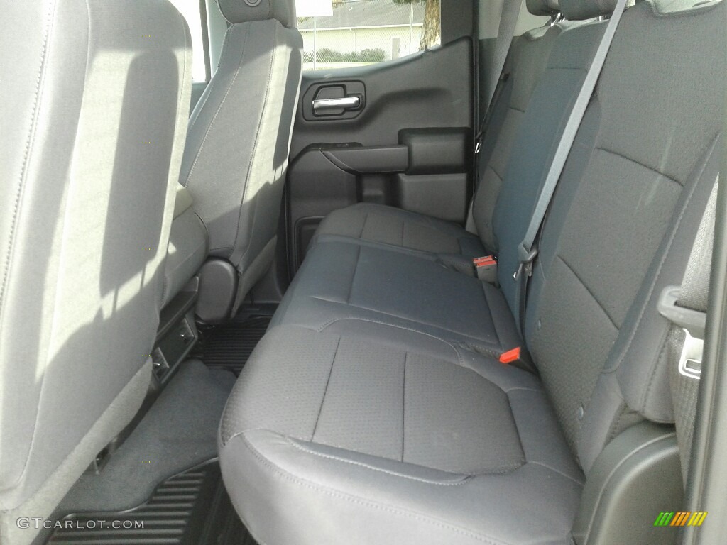 Jet Black Interior 2019 Chevrolet Silverado 1500 Custom Double Cab Photo #131129294