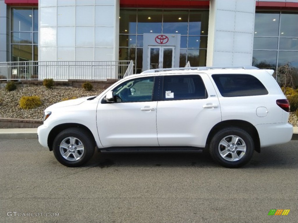 Super White 2019 Toyota Sequoia SR5 4x4 Exterior Photo #131129360