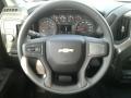 Jet Black 2019 Chevrolet Silverado 1500 Custom Double Cab Steering Wheel