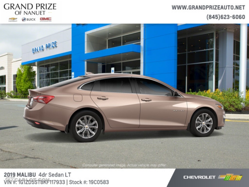 2019 Malibu LT - Sandy Ridge Metallic / Jet Black photo #2
