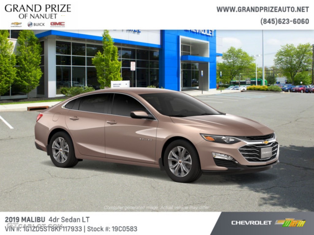 2019 Malibu LT - Sandy Ridge Metallic / Jet Black photo #3