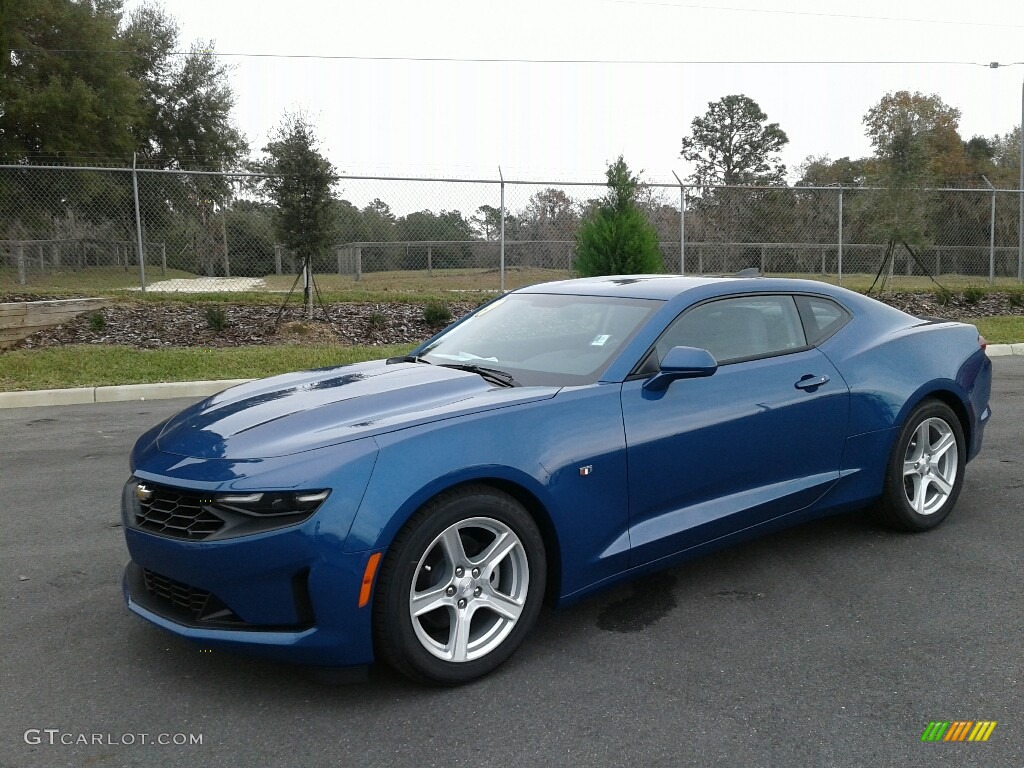 Riverside Blue Metallic 2019 Chevrolet Camaro LT Coupe Exterior Photo #131131196