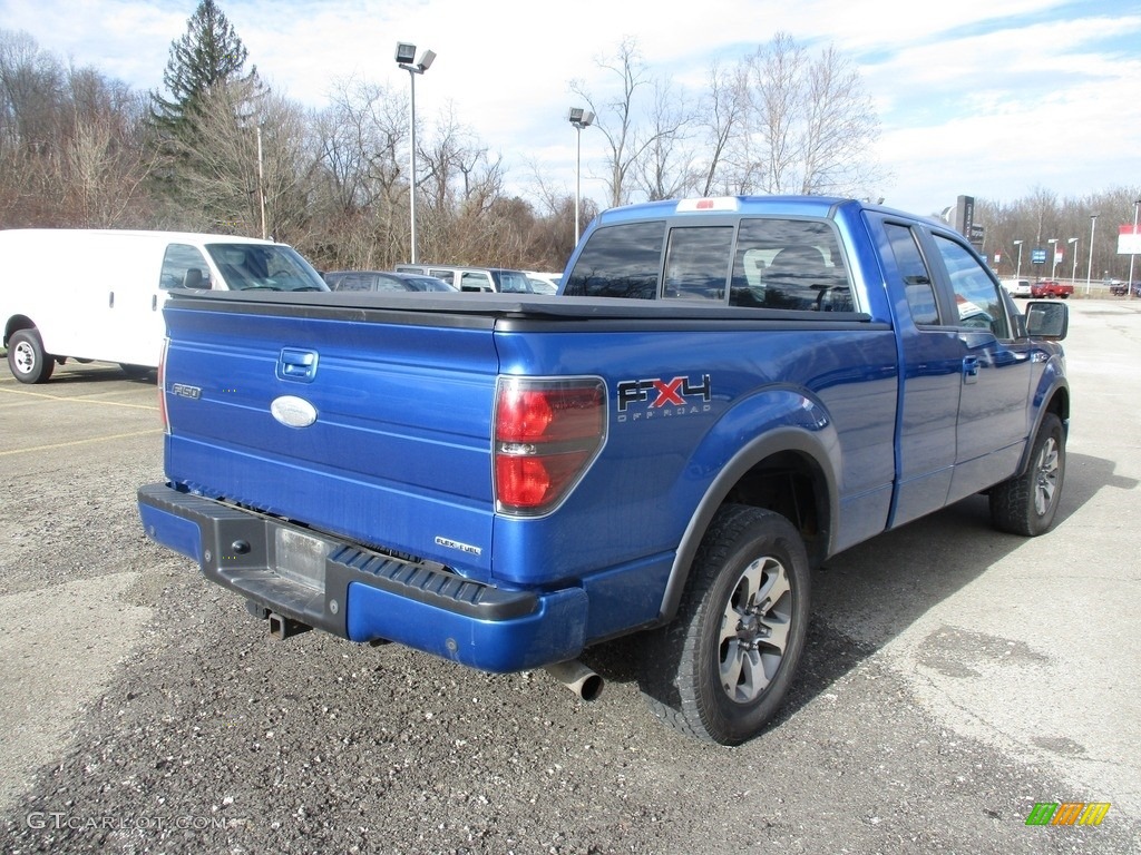 2011 F150 FX4 SuperCab 4x4 - Blue Flame Metallic / Black photo #3