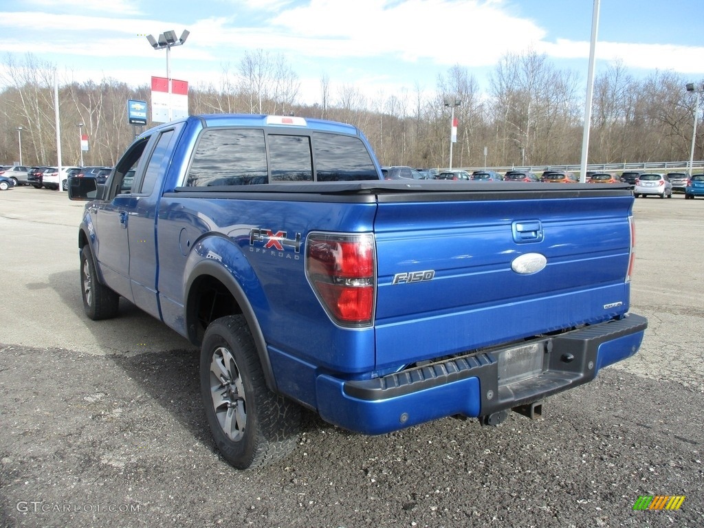 2011 F150 FX4 SuperCab 4x4 - Blue Flame Metallic / Black photo #7