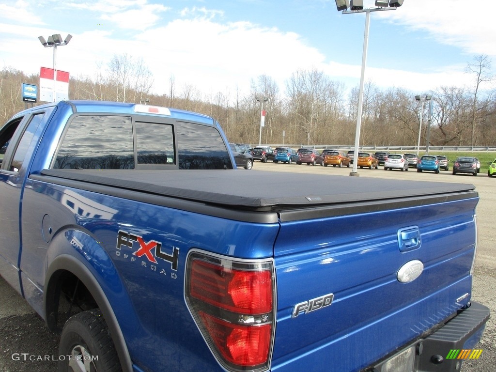 2011 F150 FX4 SuperCab 4x4 - Blue Flame Metallic / Black photo #12