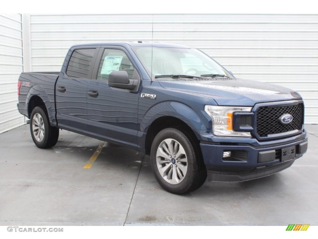 2018 F150 STX SuperCrew - Blue Jeans / Earth Gray photo #2