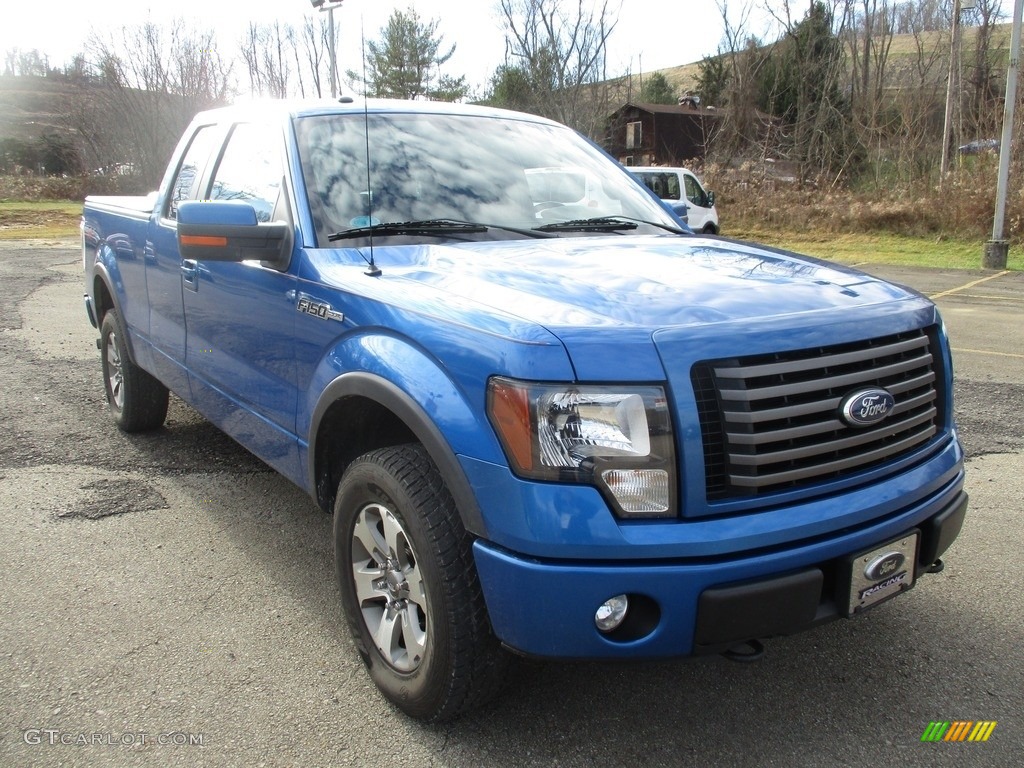 2011 F150 FX4 SuperCab 4x4 - Blue Flame Metallic / Black photo #18