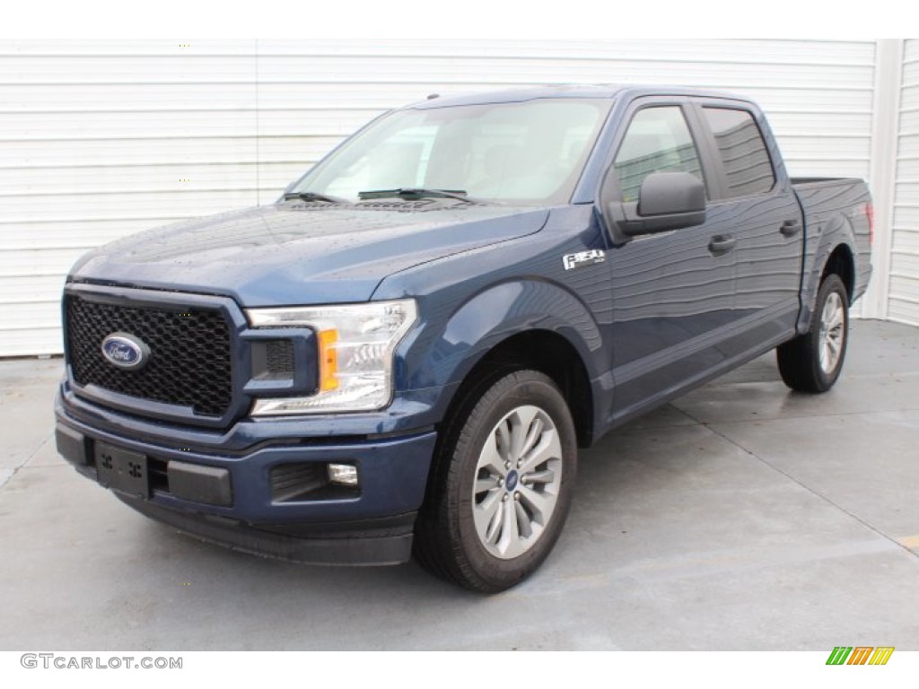 2018 F150 STX SuperCrew - Blue Jeans / Earth Gray photo #4