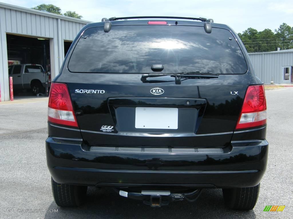 2004 Sorento LX - Ebony Black / Gray photo #4