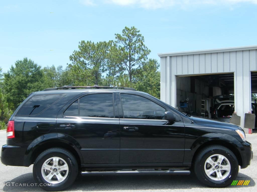 2004 Sorento LX - Ebony Black / Gray photo #6