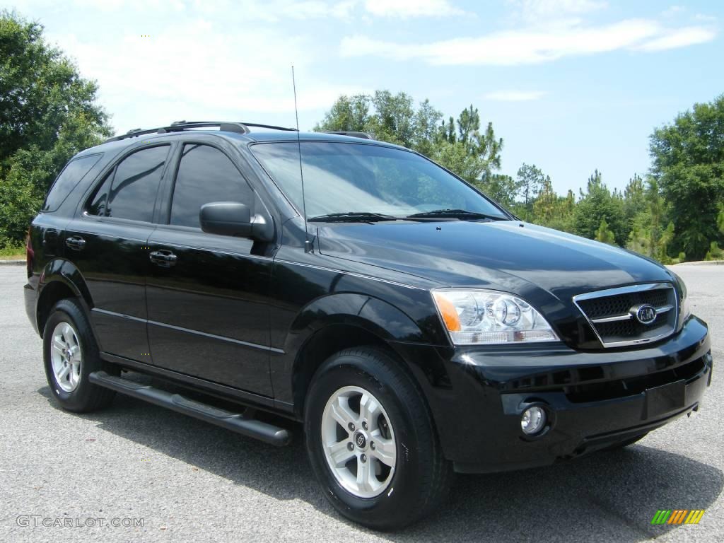 2004 Sorento LX - Ebony Black / Gray photo #7