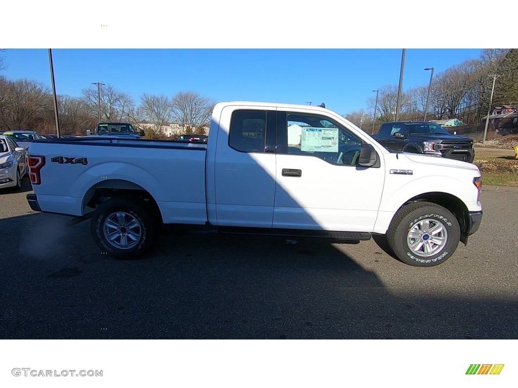 2019 F150 XLT SuperCab 4x4 - Oxford White / Earth Gray photo #8