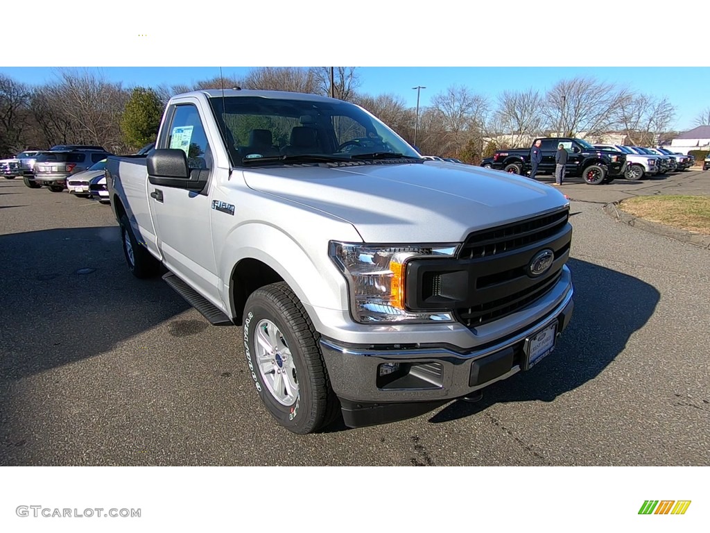 2019 F150 XL Regular Cab 4x4 - Ingot Silver / Earth Gray photo #1