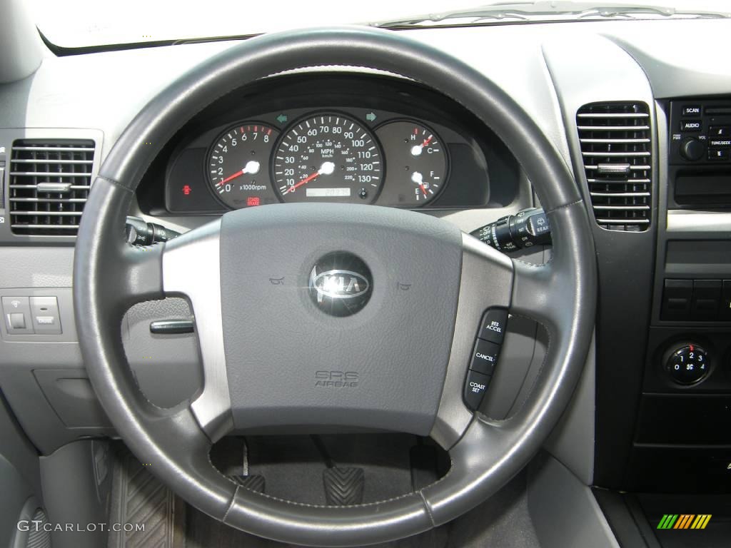 2004 Sorento LX - Ebony Black / Gray photo #19