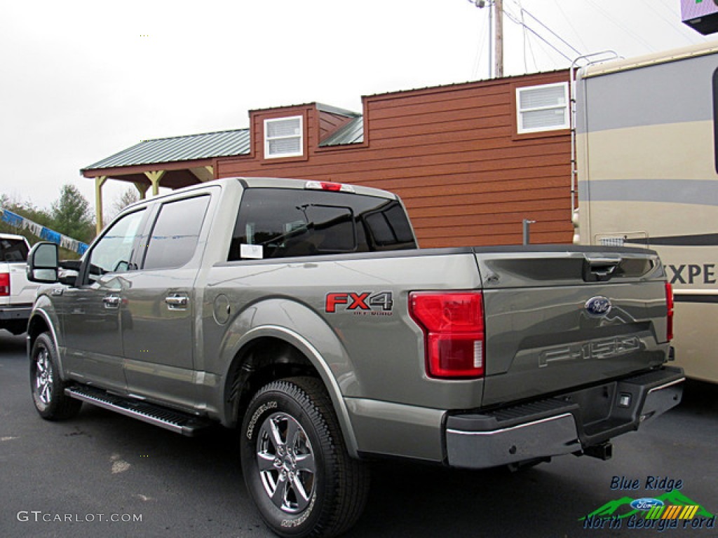 2019 F150 Lariat SuperCrew 4x4 - Silver Spruce / Black photo #3