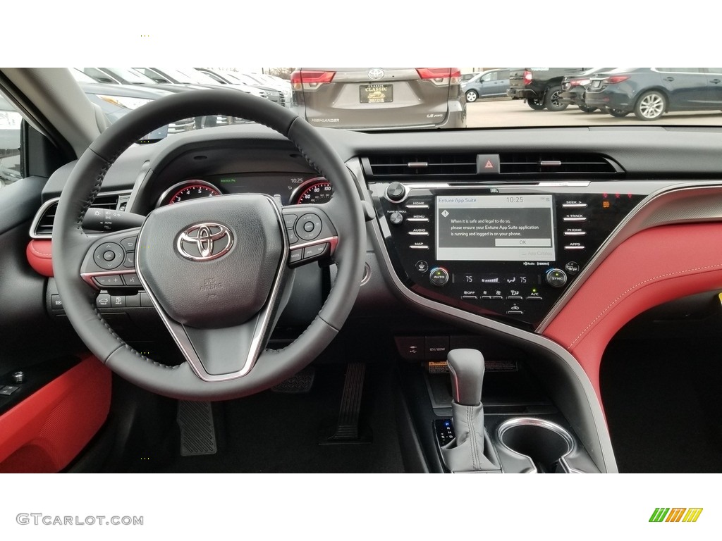 2019 Toyota Camry XSE Red Dashboard Photo #131137379