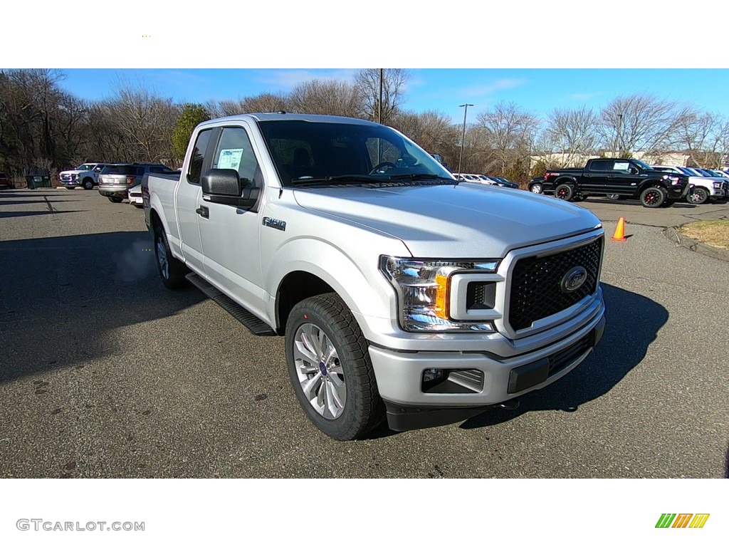 2018 F150 XL SuperCab 4x4 - Ingot Silver / Earth Gray photo #1