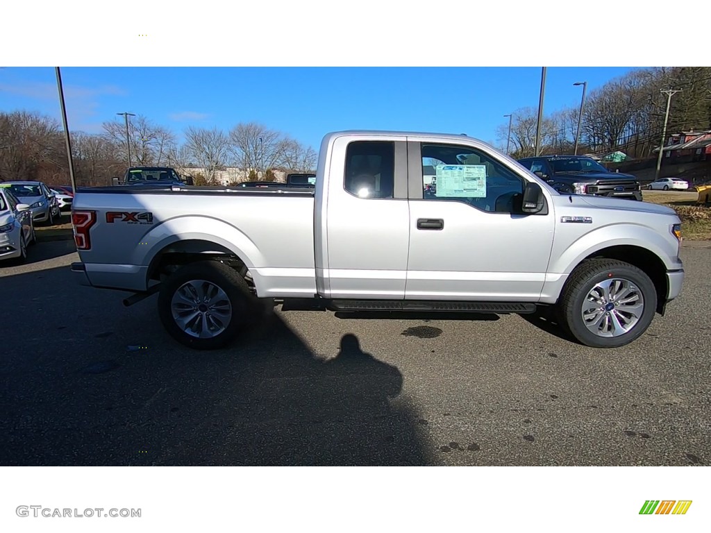 2018 F150 XL SuperCab 4x4 - Ingot Silver / Earth Gray photo #8